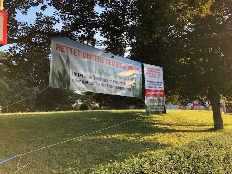 Zweites Banner Gemeindewiese